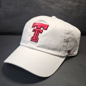 Texas Tech White Adjustble Cap